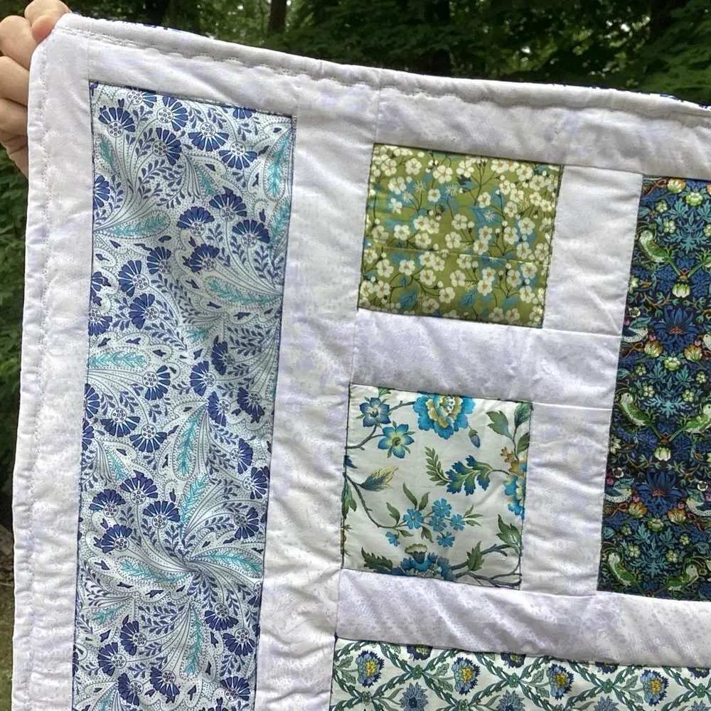 NWT. Hand Crafted Lap Quilt Tana Lawn Fbrics